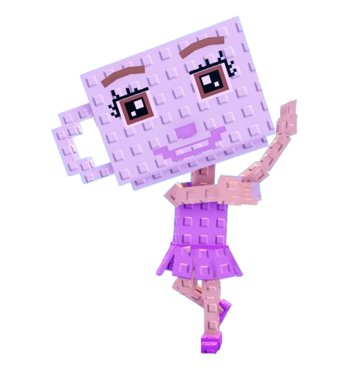 Ballerina Cappuccina brainrot character