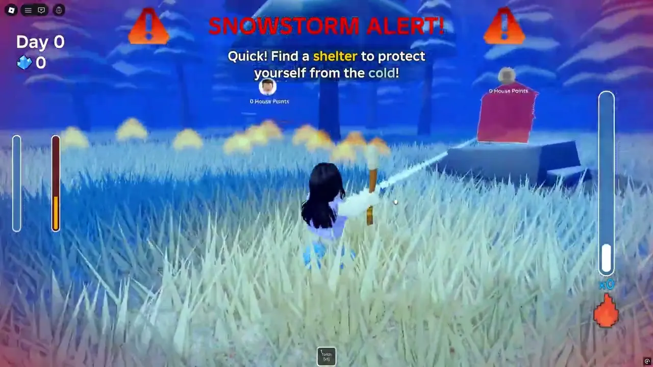 Survive the Cold multiplayer shelter search during snowstorm