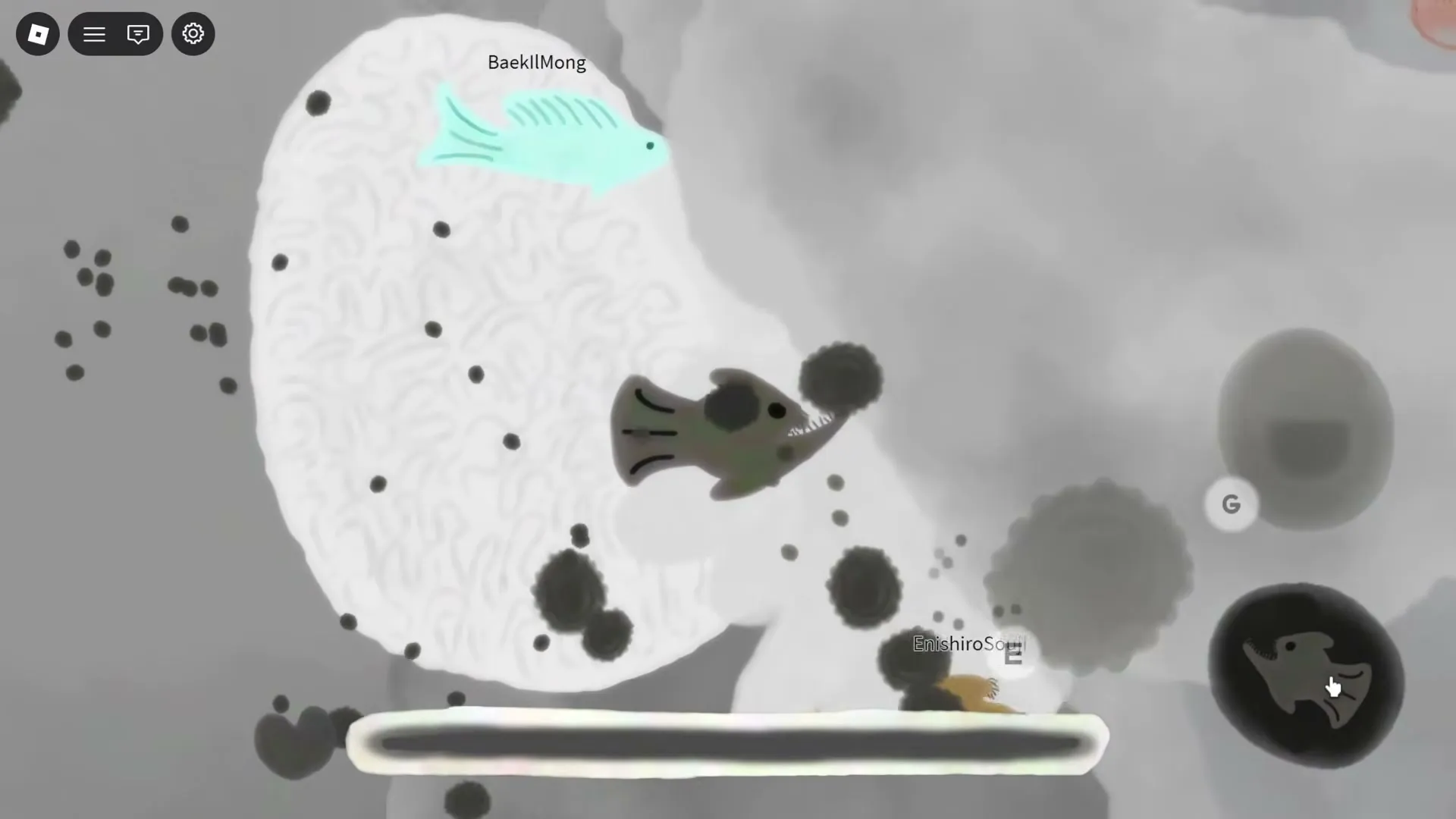 Late-game deep sea exploration with evolved sea creature