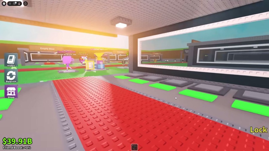 Steal a Brainrot gameplay: rebirth menu and progression loop